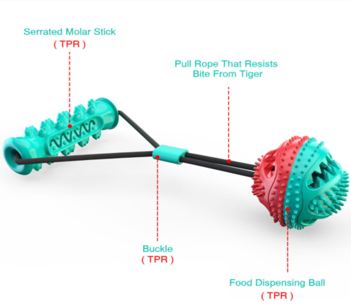 Rubber Bone Dog Chew Toy