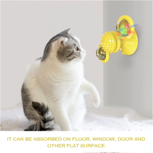 Spinning LED Ball Cat Toy