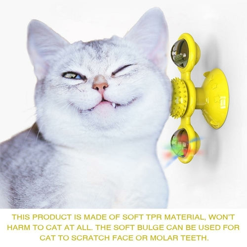 Spinning LED Ball Cat Toy