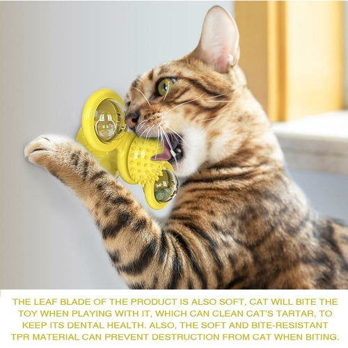 Spinning LED Ball Cat Toy