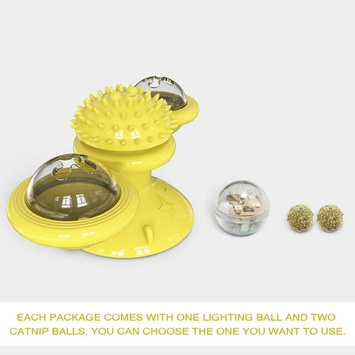 Spinning LED Ball Cat Toy
