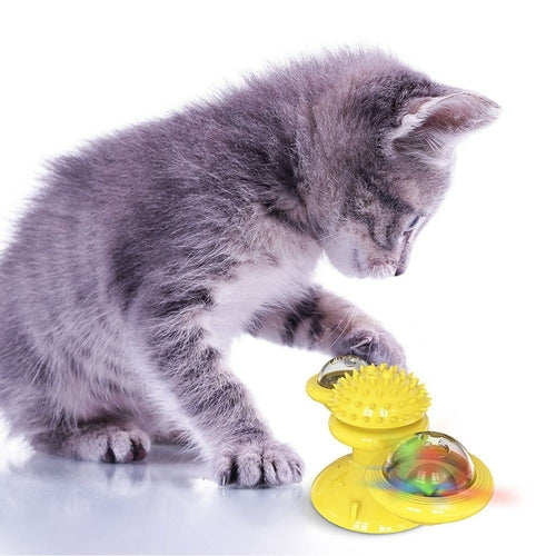 Spinning LED Ball Cat Toy